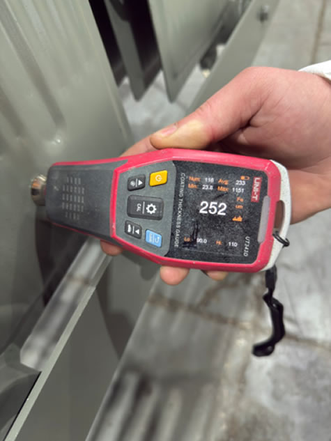 Check of external coating instrument test Image